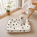 Cotton-Linen Pet Bed Cushion for Small Pets