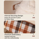 Corduroy Pet Bed with Removable Cover
