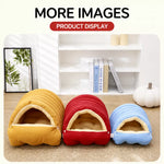 Semi-Enclosed EPE Foam Pet Bed for Cats and Small Dogs