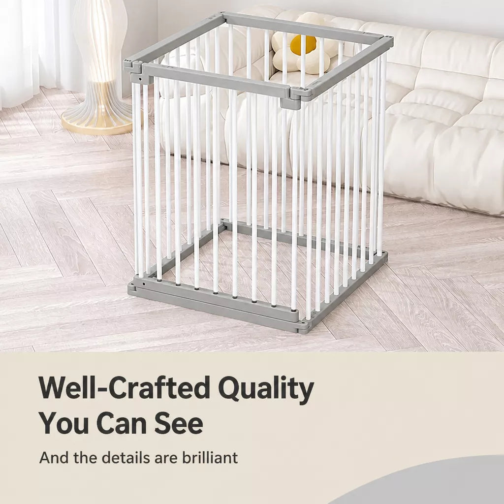 Indoor Dog Playpen with Double Doors, 23.6-Inch High
