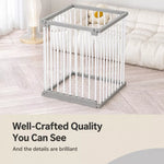 Indoor Dog Playpen with Double Doors, 23.6-Inch High