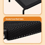 Elevated Dog Bed with Nylon Cot and Stainless Steel Frame