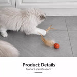 Cat Feather Teaser Ball Toy