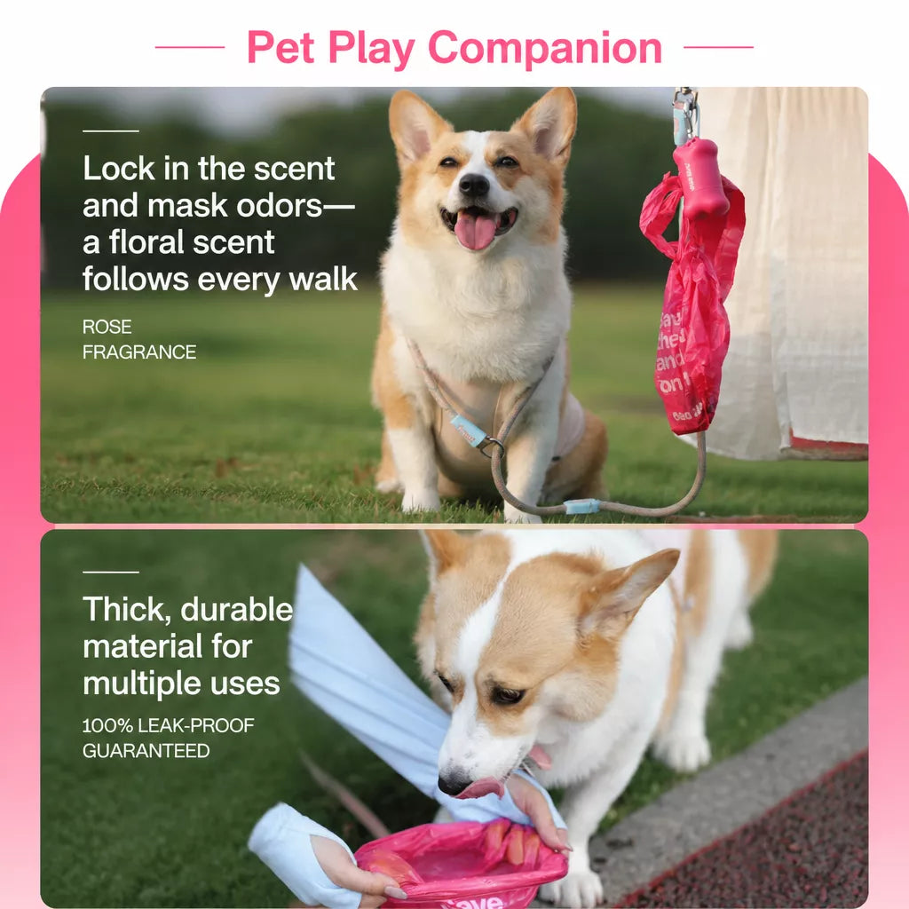 Portable Pet Waste Bag Dispenser for Dog Walks