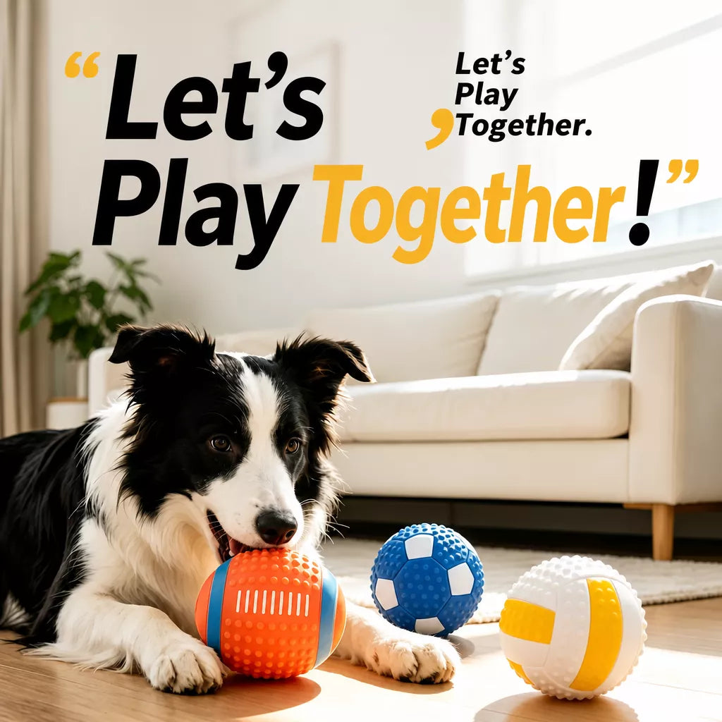 Squeaky Vinyl Ball Dog Toy for Small and Medium Dogs