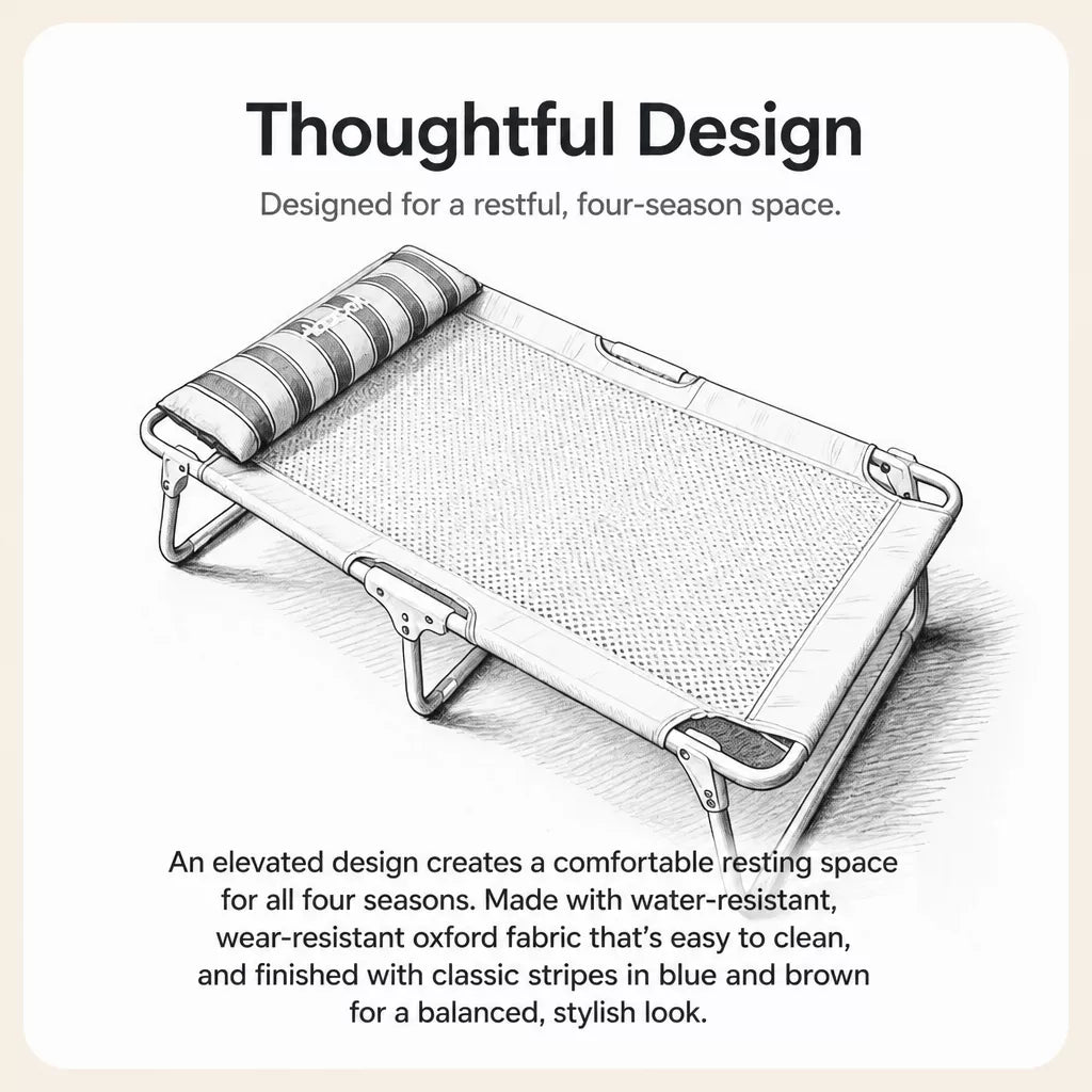 Elevated Waterproof Dog Cot Bed