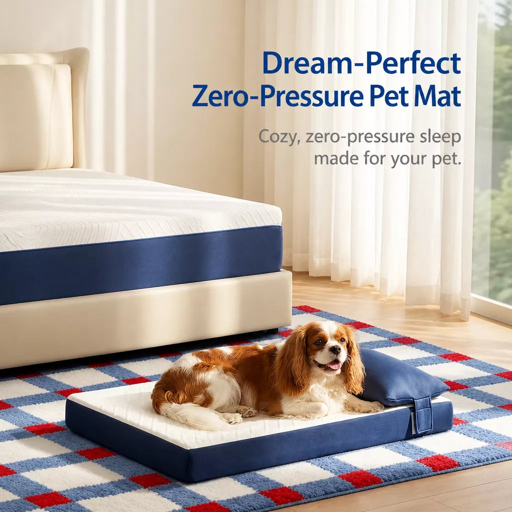 Removable-Washable Pet Bed Mat for Small Dogs