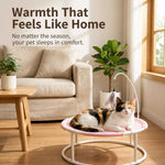 Elevated Round Pet Bed with Breathable Hammock
