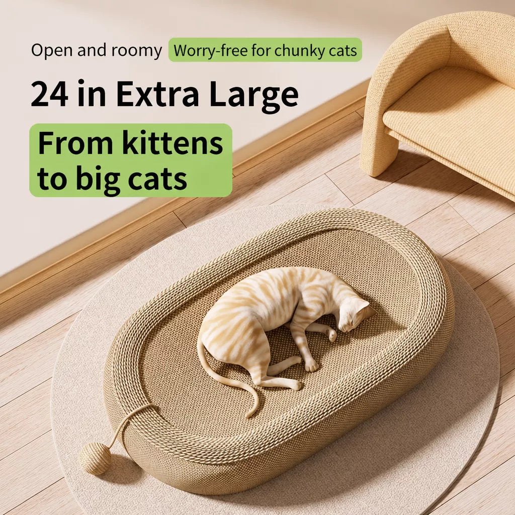 Large 26-Inch Sisal Cat Scratcher