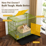 Indoor Metal Dog Crate with Tray