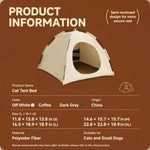 Enclosed Pet Tent Bed with Ventilated Design