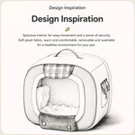 Corduroy Pet Bed with Removable Cover