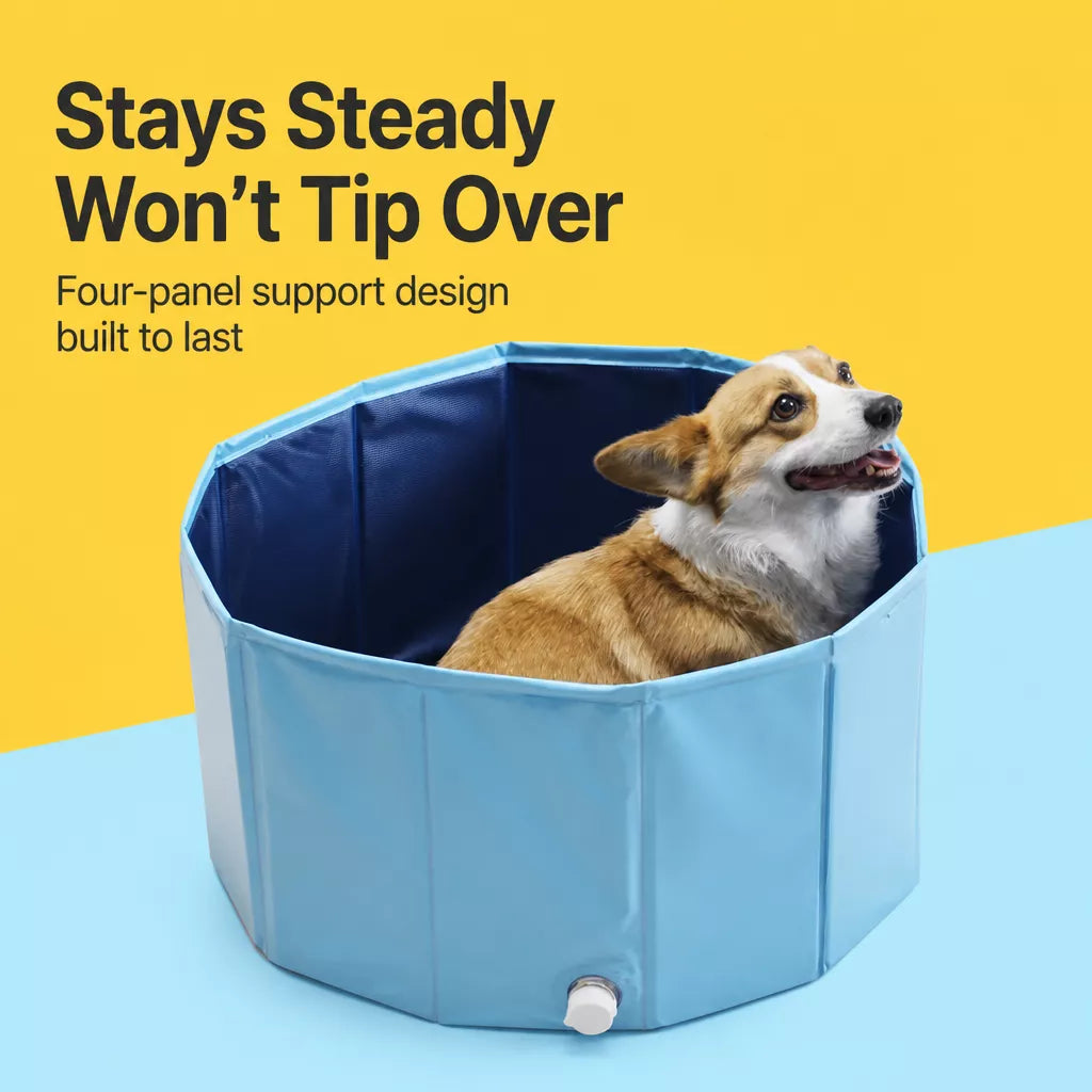 Collapsible Pet Bath Tub for Dogs and Cats