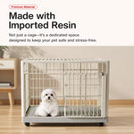 Indoor Resin Pet Crate for Small to Medium Dogs