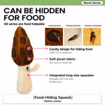 Corduroy Mushroom Treat-Hiding Dog Toy