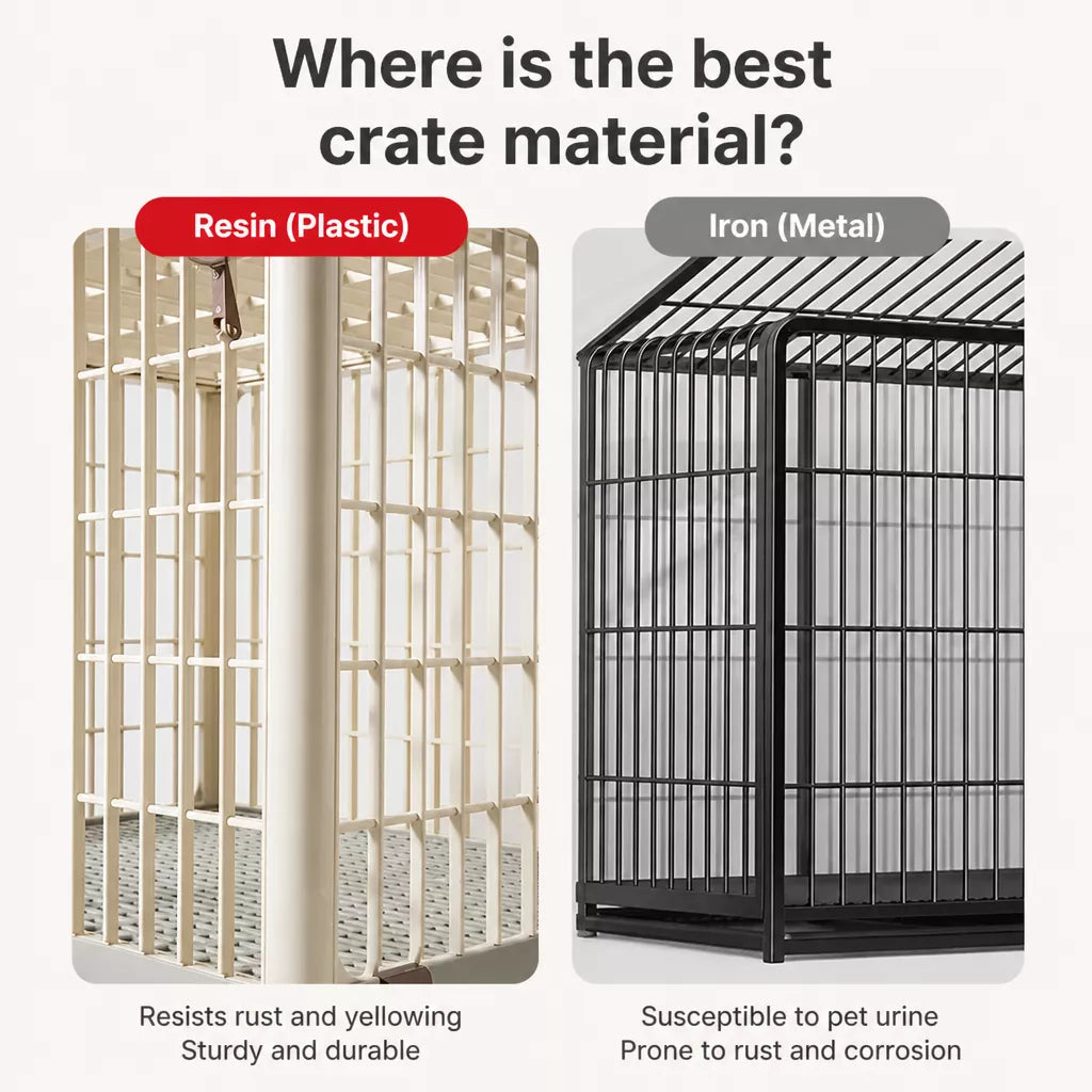 Indoor Resin Pet Crate for Small to Medium Dogs