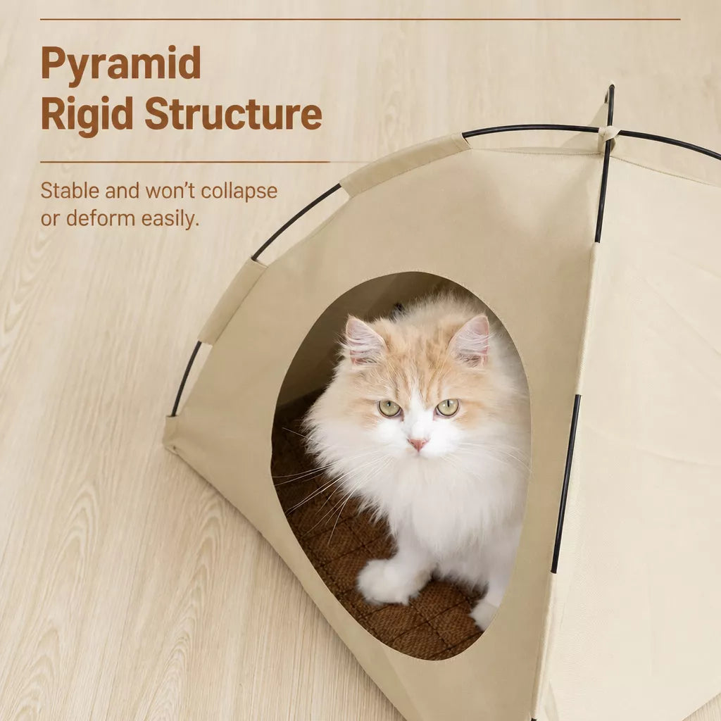Enclosed Pet Tent Bed with Ventilated Design