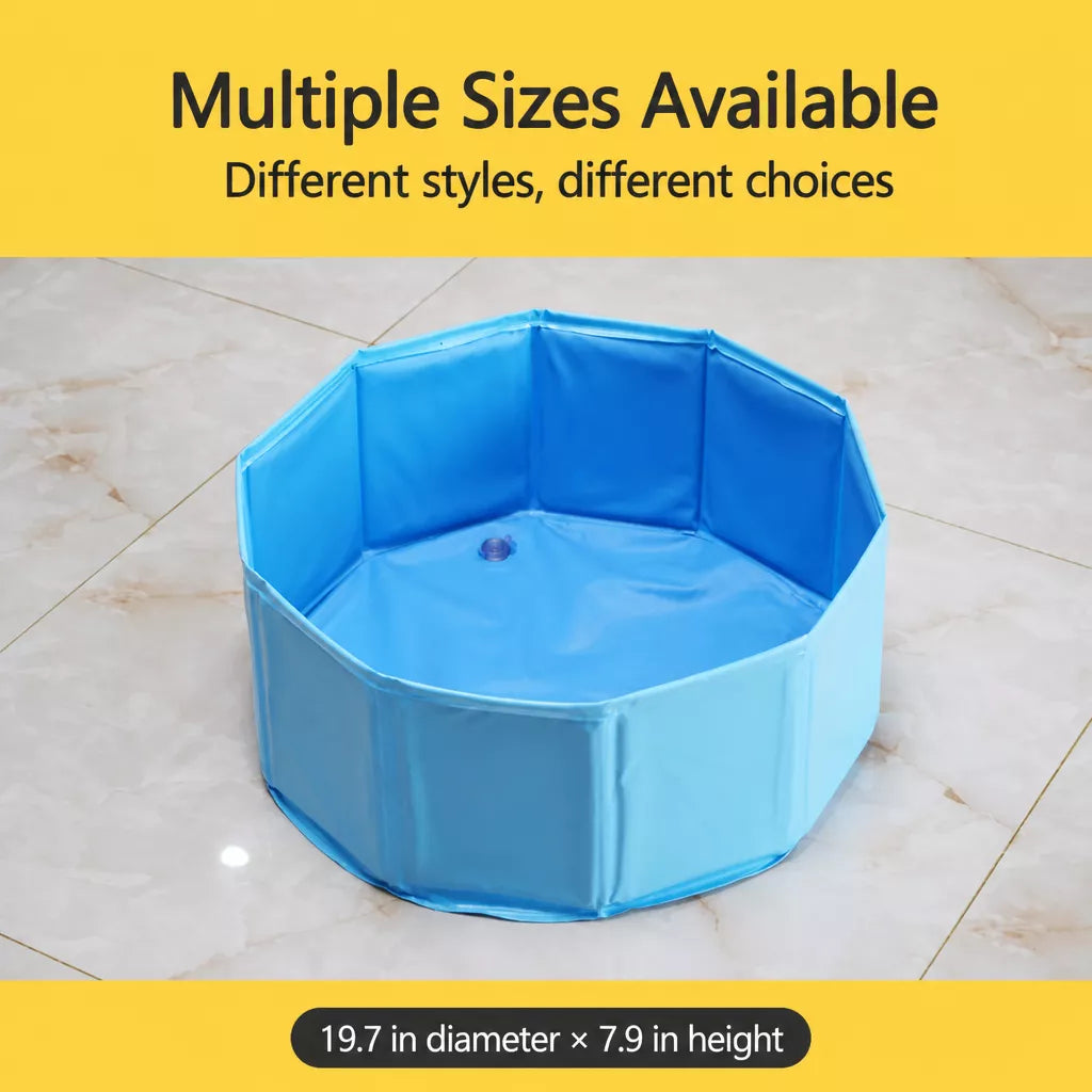 Collapsible Pet Bath Tub for Dogs and Cats
