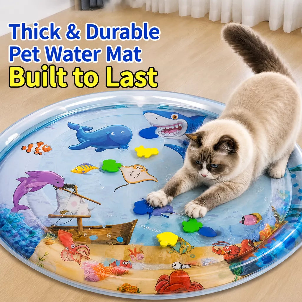 Inflatable Water-Filled Pet Mat with Pump