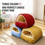 Semi-Enclosed EPE Foam Pet Bed for Cats and Small Dogs