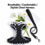 H-Style Dog Harness and 78-Inch Leash Set for Small Dogs