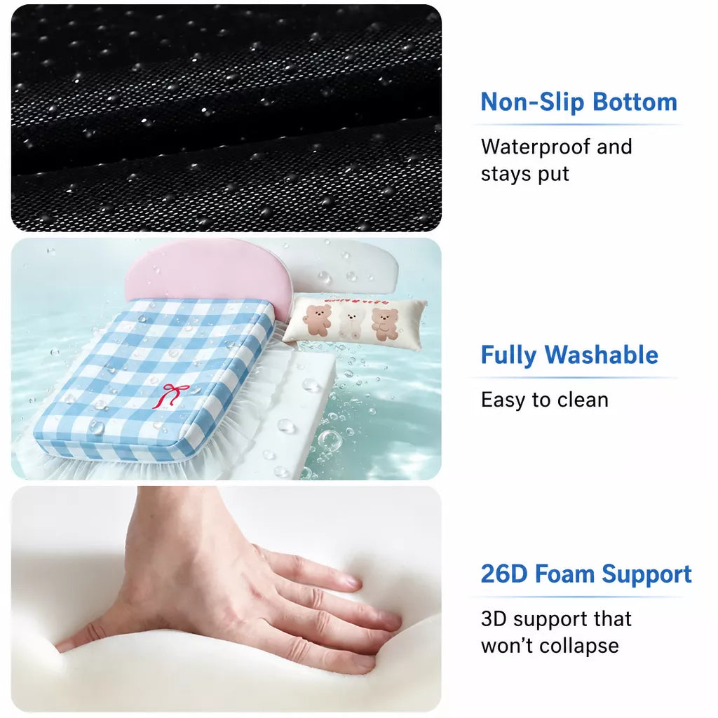 All-Season Pet Bed Mattress with Pillow