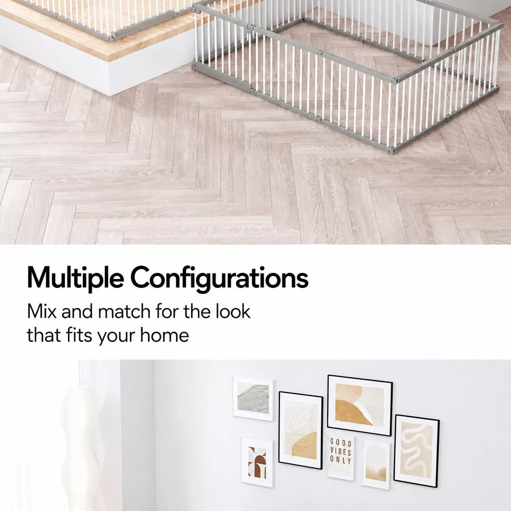 Indoor Dog Playpen with Double Doors, 23.6-Inch High
