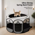Foldable Enclosed Pet Bed for Cats and Dogs