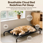 Elevated Dog Cot Bed with Removable Cover