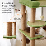 Space-Themed Cat Tree with Hideaway and Perch