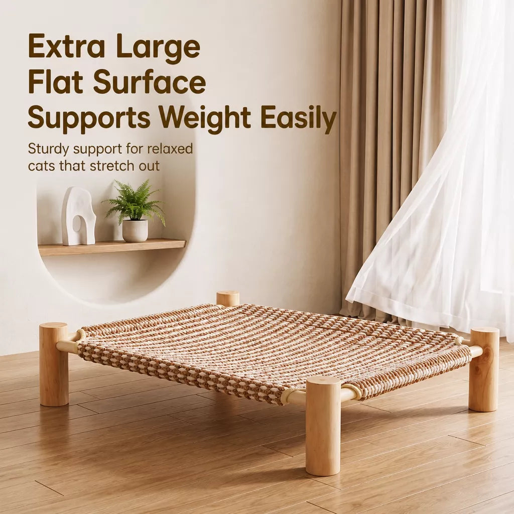 Woven Cat Bed with Scratching Board