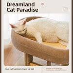 Compact Cat Tree with Sisal Scratching Post and Resting Bed