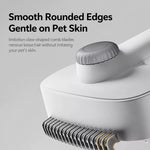 2-in-1 De-shedding & Detangling Comb for Cats and Dogs