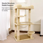 Space-Themed Cat Tree with Hideaway and Perch