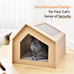 Corrugated Cardboard Cat House and Scratcher