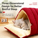 Semi-Enclosed EPE Foam Pet Bed for Cats and Small Dogs