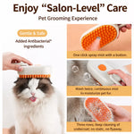 Rechargeable Pet Grooming Brush with Spray Function