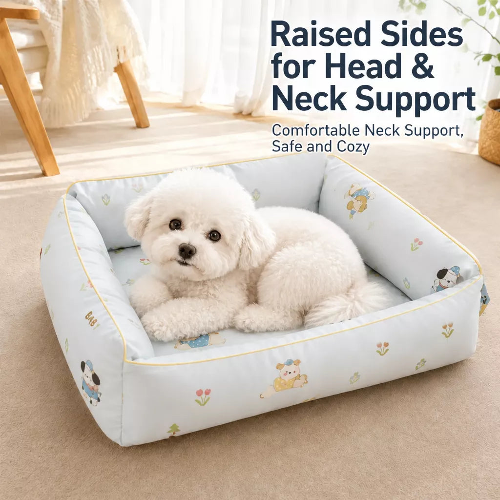 Washable Reversible Pet Bed for Small Dogs and Cats