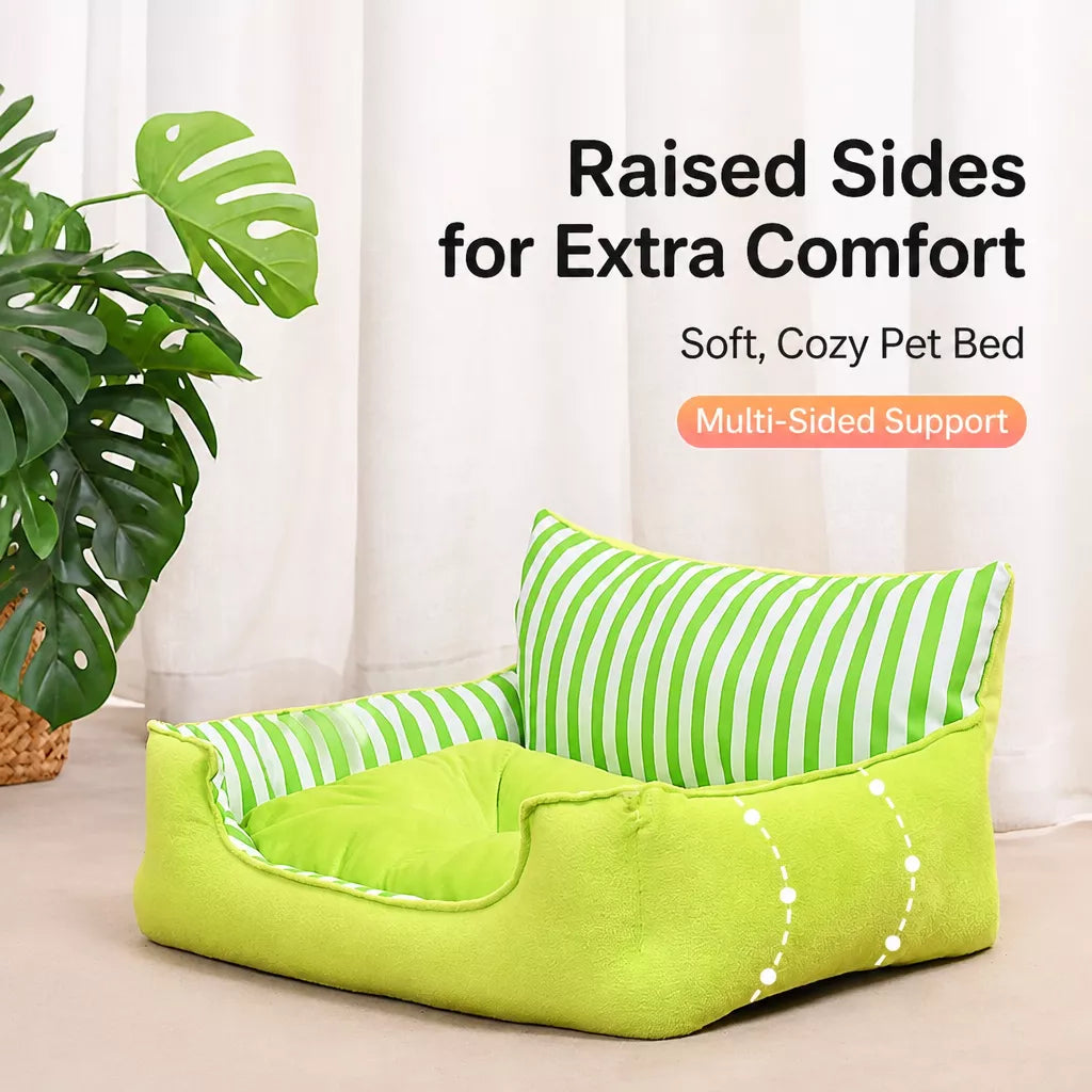Pet Bed and Cushion for Cats and Small Dogs