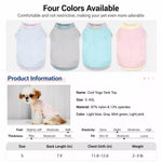 Lightweight Printed Color-Block Vest for Small Dogs