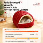 Semi-Enclosed EPE Foam Pet Bed for Cats and Small Dogs