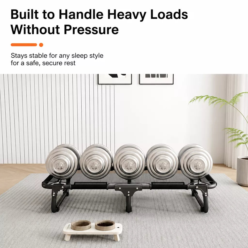 Elevated Folding Dog Cot with Breathable Mesh