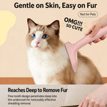 Curved Pet Deshedding and Detangling Comb for Dogs and Cats