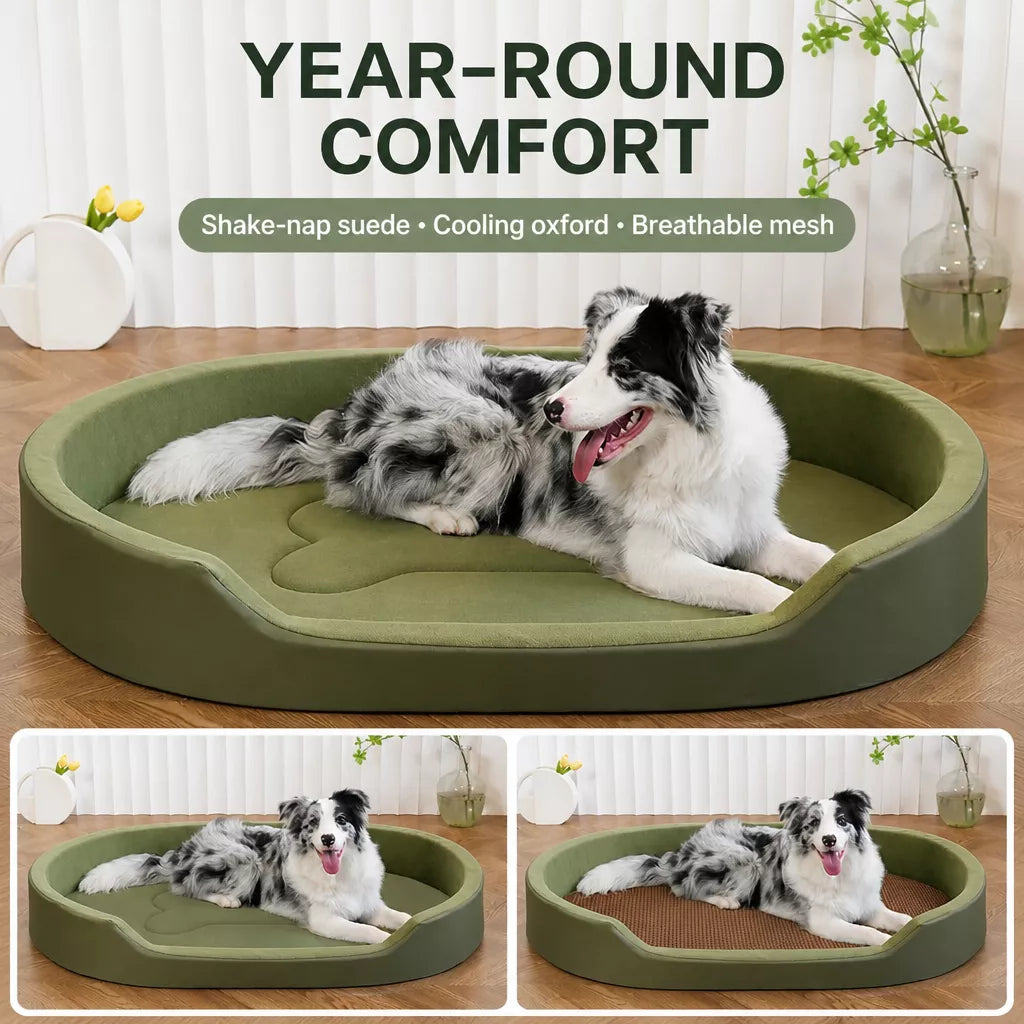 Removable-Washable Polyester Dog Bed