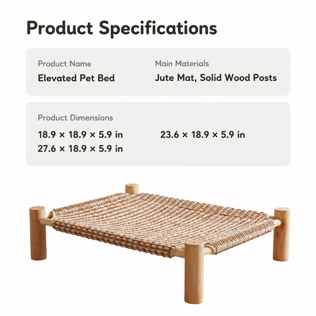 Woven Cat Bed with Scratching Board