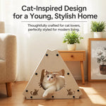 Triangular Corrugated Cardboard Cat Scratcher House