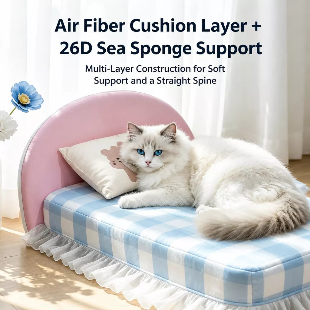 All-Season Pet Bed Mattress with Pillow