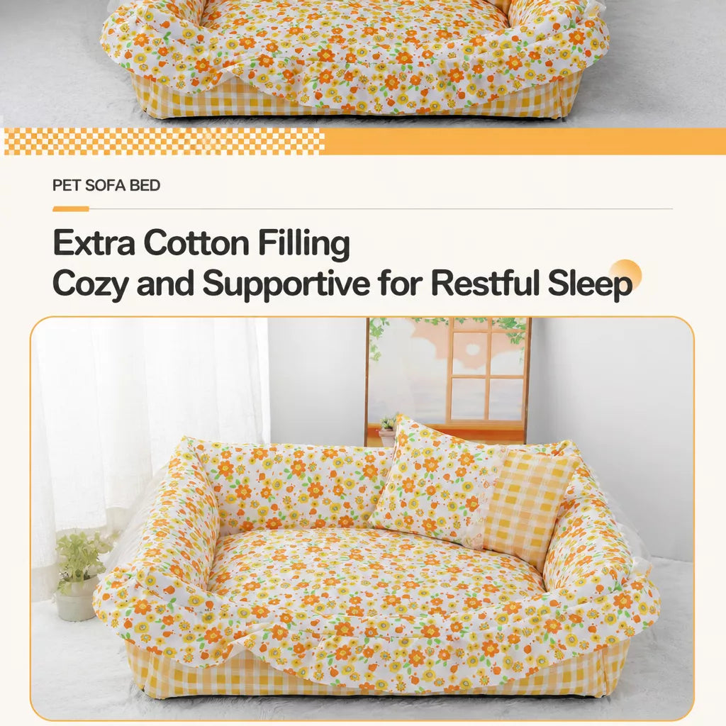 All-Season Pet Bed for Cats and Small to Medium Dogs