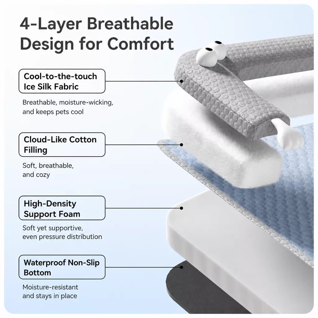 All-Season Removable-Washable Pet Bed Mat for Dogs and Cats