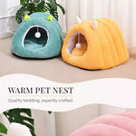 Semi-Enclosed Cat Bed with Tunnel